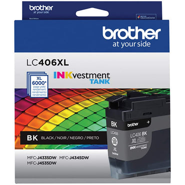 Cartucho de Tinta Brother LC406XLBKS Preto - Impressorajato