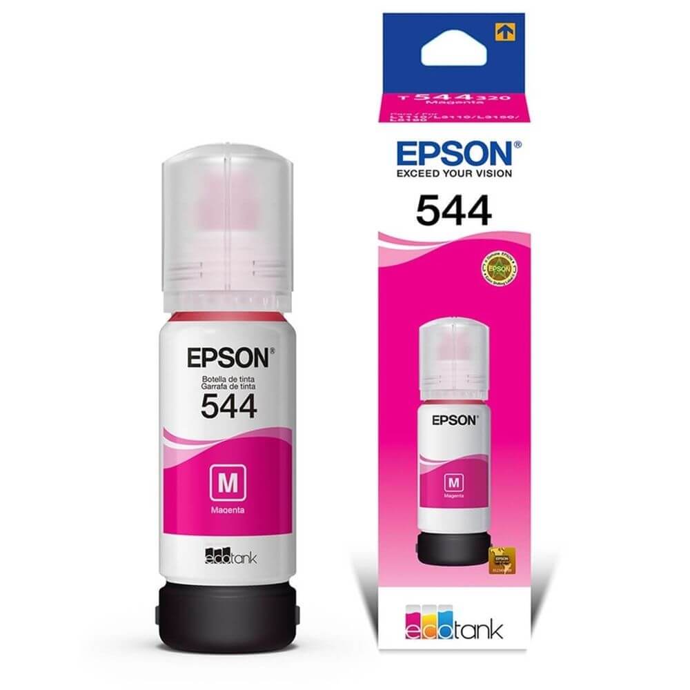 Refil de Tinta Epson T544 T544320 Magenta para L3150 L3110 65ml - Impressorajato
