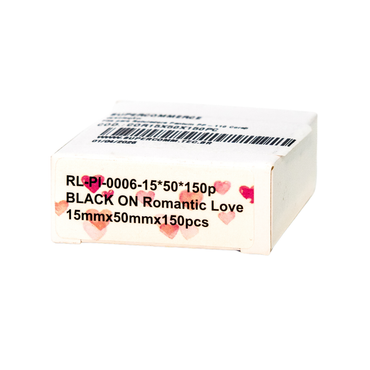 Fita para Rotuladora Pantum PP-110 Coração - 15*50mm x 150PC