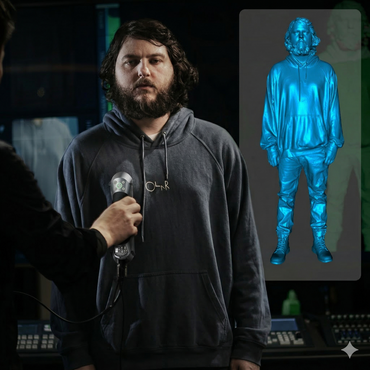 Scanner 3D Creality CR-Scan Raptor - Laser Azul Metrológico e Luz NIR Full Color