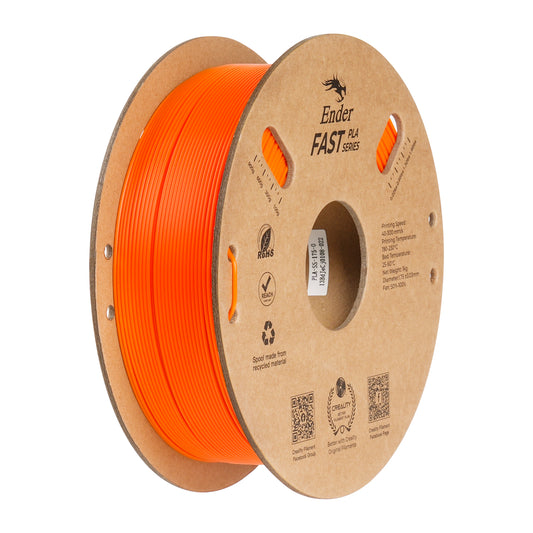 Filamento 3D Creality Ender Fast PLA 1,75mm 1Kg Laranja