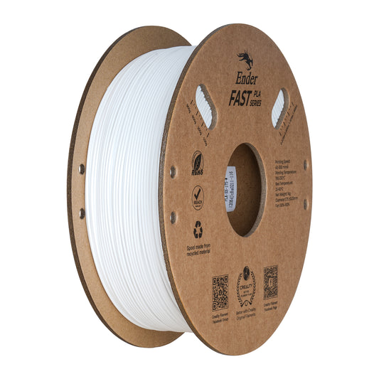 Filamento 3D Creality Ender Fast PLA 1,75mm 1Kg Branco