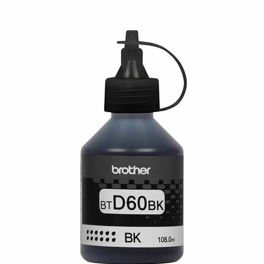 Refil de Tinta Brother BT D60 BK Preto - Impressorajato