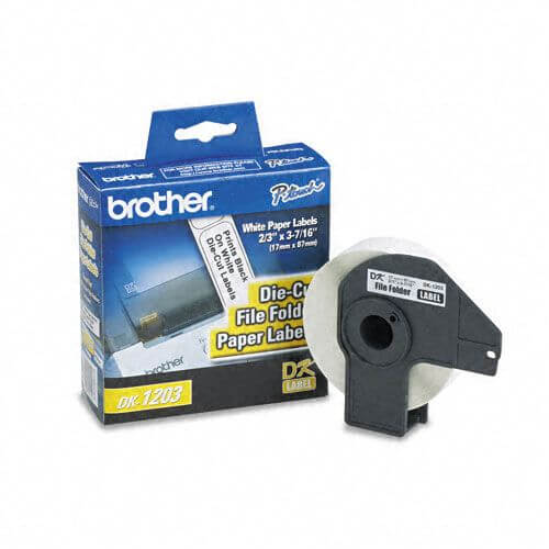Etiqueta Brother 17mm DK-1203 Pré Cortada - Impressorajato
