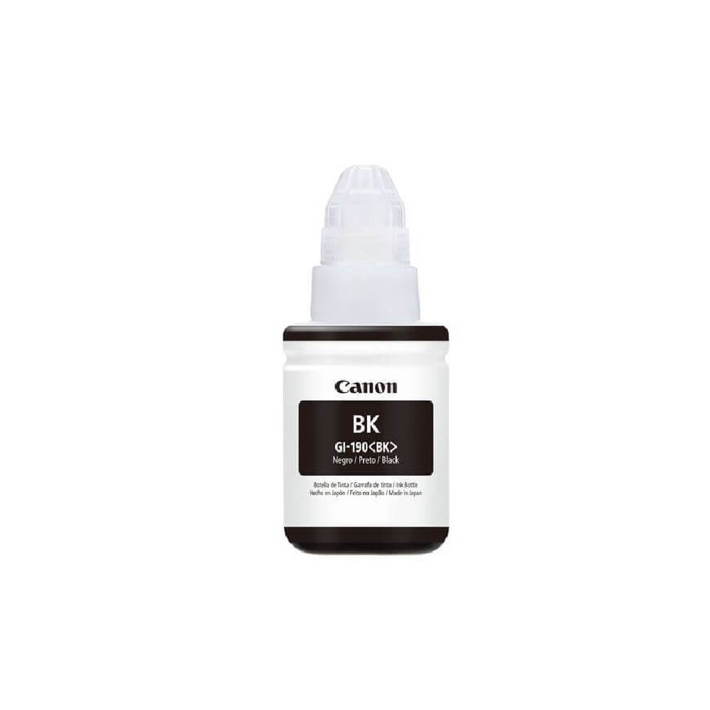 Refil de Tinta Canon GI 190 BK Preto 135ml - Impressorajato
