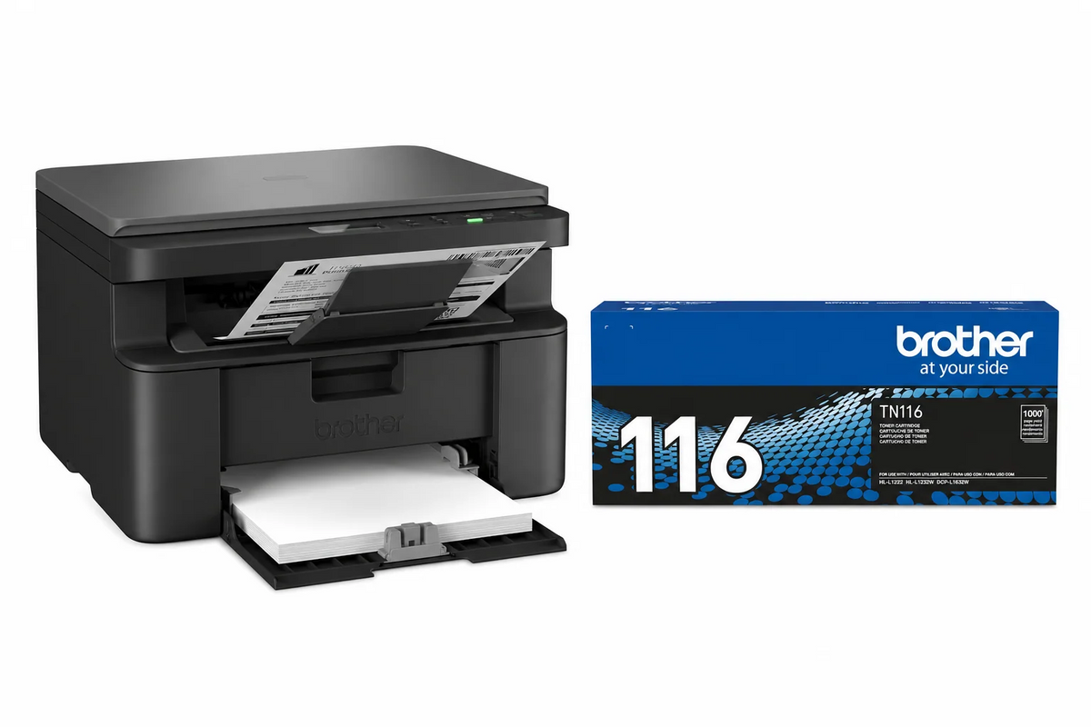 Multifuncional Brother DCP-L1632W 220V Laser Monocromática Com Toner TN116 Preto