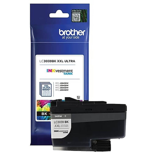 Cartucho de Tinta Brother LC 3039 BK Preto para MFC-J6545DW - Impressorajato