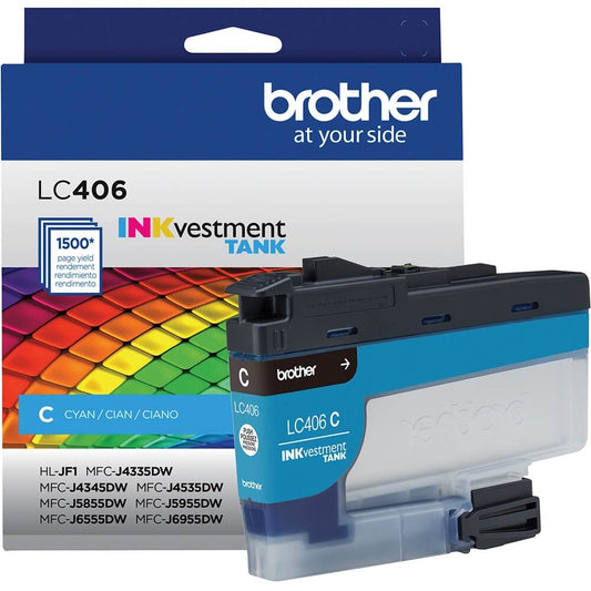 Cartucho de Tinta Brother LC406CS Ciano - Impressorajato
