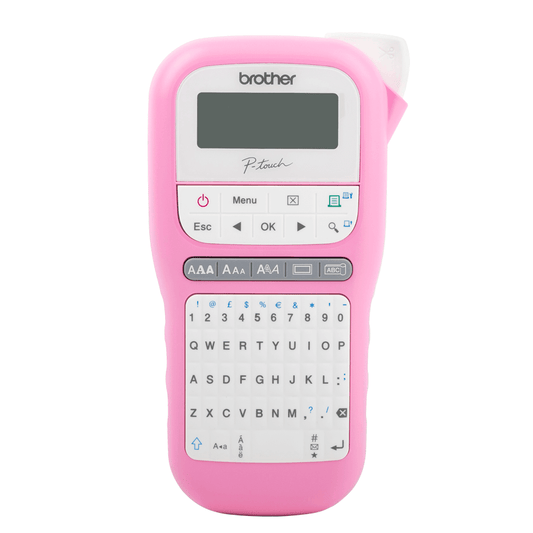 Rotulador Brother PT-H110PK Portátil Pink - Impressorajato