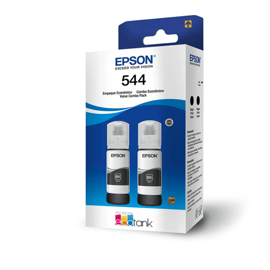 Kit com 2 Garrafas de Tinta Preta Epson T544120-2P - Impressorajato