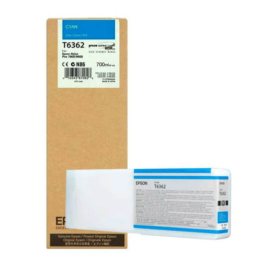 Cartucho Epson T6362 Cyan p/ Stylus Pro 7900 - Impressorajato