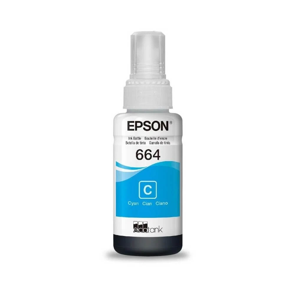Refil Tinta Epson T664220 Ciano 70ml - Impressorajato