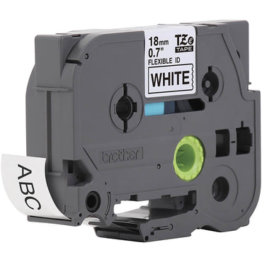 Fita Brother TZE-FX241 (TZ-FX241) 18mm Preto/Branco - Impressorajato