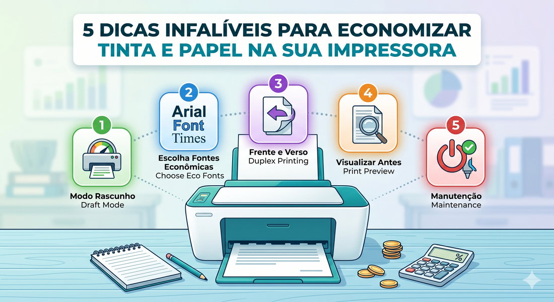 5 Dicas Infalíveis para Economizar Tinta e Papel na sua Impressora