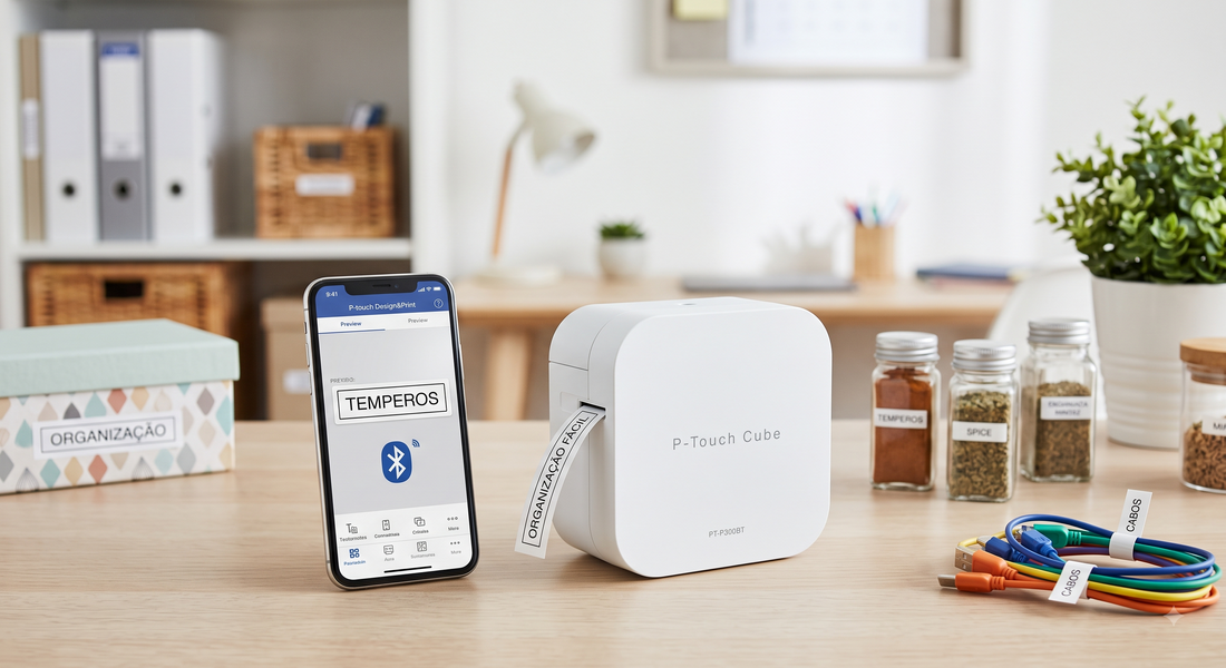 Rotuladora Brother P-Touch Cube PT-P300BT: Vale a Pena para Organizar Sua Casa e Negócio?
