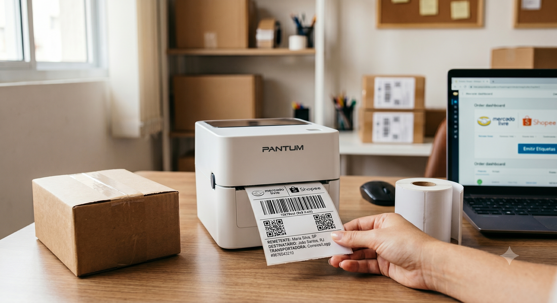 Como imprimir etiquetas para Mercado Livre e Shopee? Guia Prático