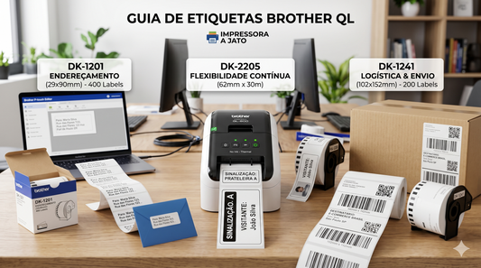 Qual Etiqueta Brother Escolher? Tudo sobre DK-1201, DK-1241 e DK-2205