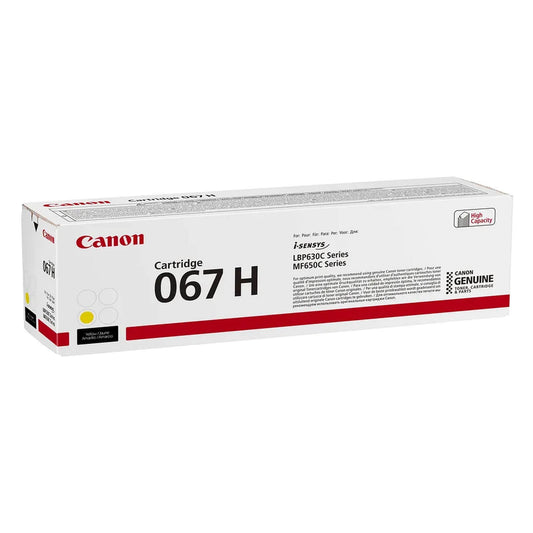 Toner Canon Cartridge 067 H Yellow Alto Rendimento