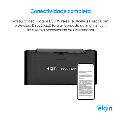 Impressora Laser Pantum Elgin P2500W Wi-Fi 110v
