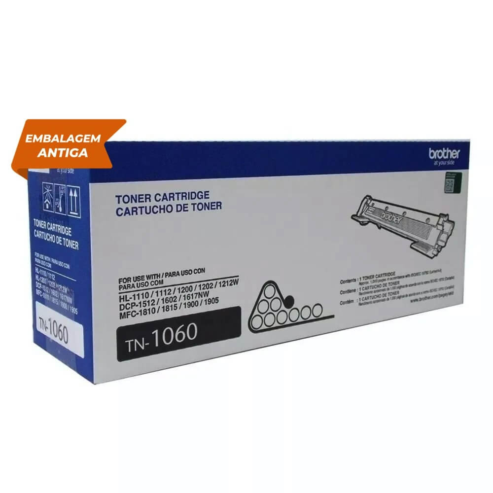 Cartucho Toner Brother TN-1060 p/ HL 1112 e DCP 1512