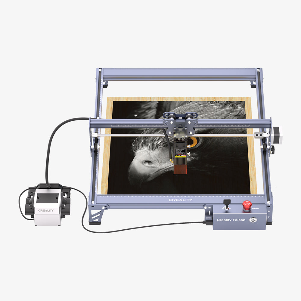 Máquina de Gravação e Corte a Laser Creality Falcon Pro 10W com Rotary Kit para Gravação 360°