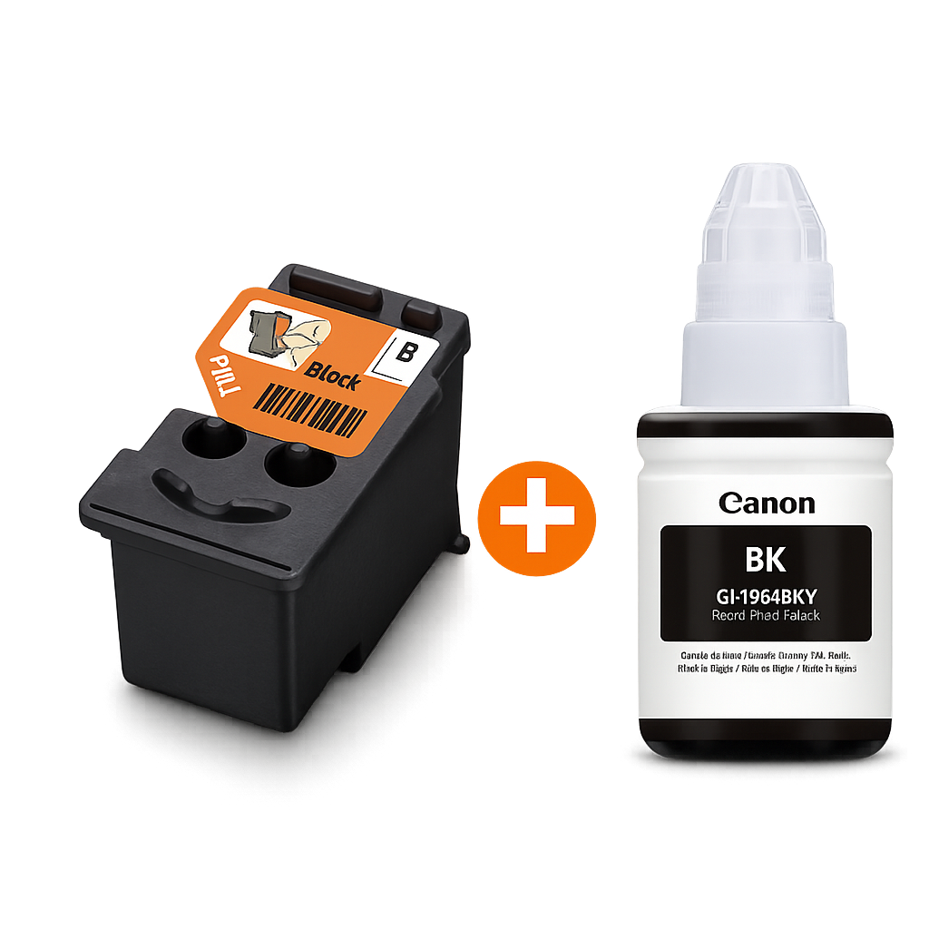 Combo Canon Com Cabeça de Impressão  BH-1 + Refil de Tinta GI-190BK Preto