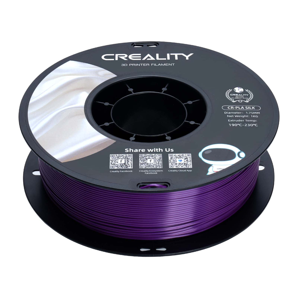 Filamento 3D Creality CR-Silk Roxo(Purple) 1.75mm 1kg