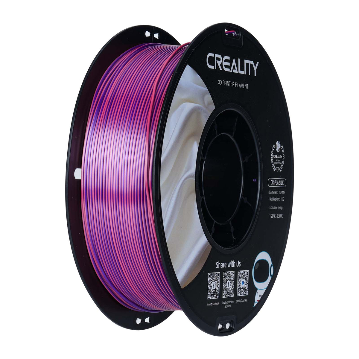 Filamento 3D Creality CR-Silk Rosa e Roxo (Pink & Purple) 1.75mm 1kg