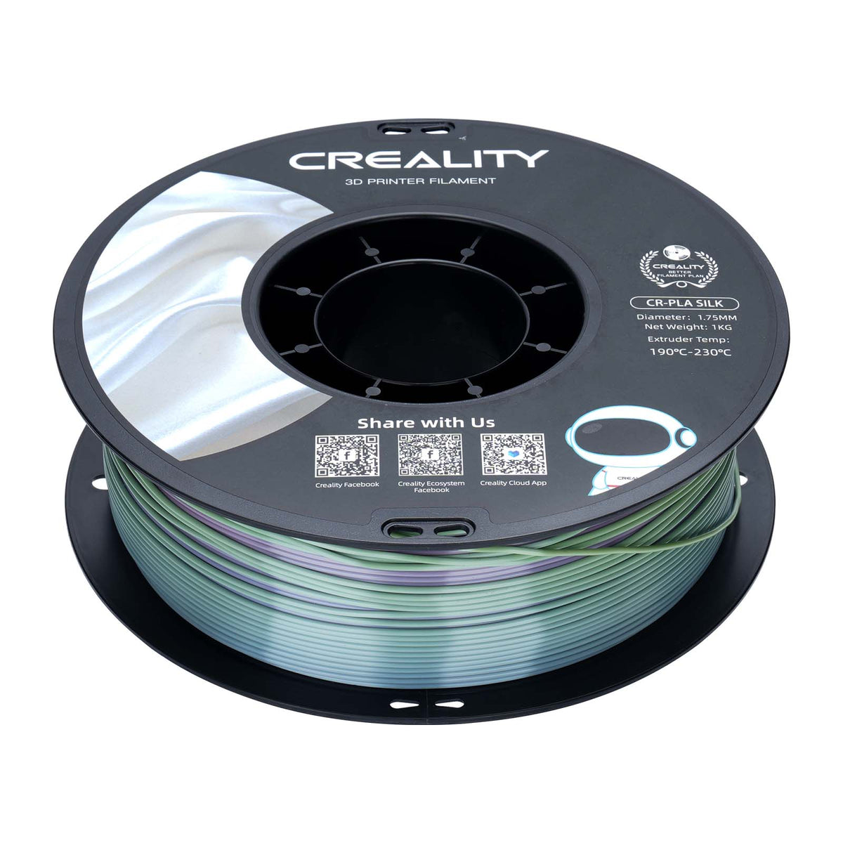 Filamento 3D Creality CR-Silk Arco-íris (Rainbow) 1.75mm 1kg