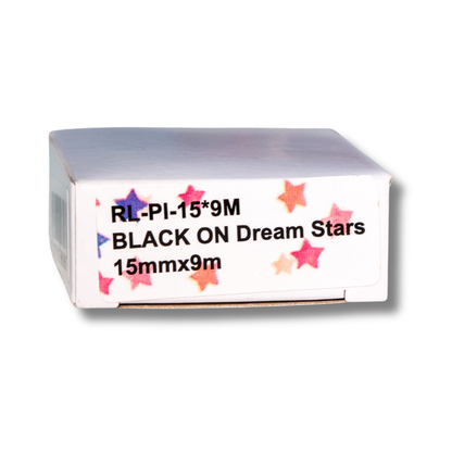 Fita para Rotuladora Pantum PP-110 Estrela Colorida (15mm x 9m)