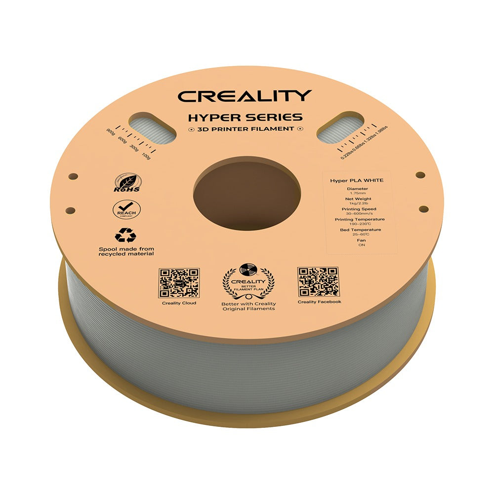 Filamento 3D Creality Hyper PLA 1,75mm 1Kg Branco