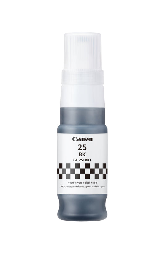 Refil de Tinta Canon GI-25BK Preto 67ml para GX2010