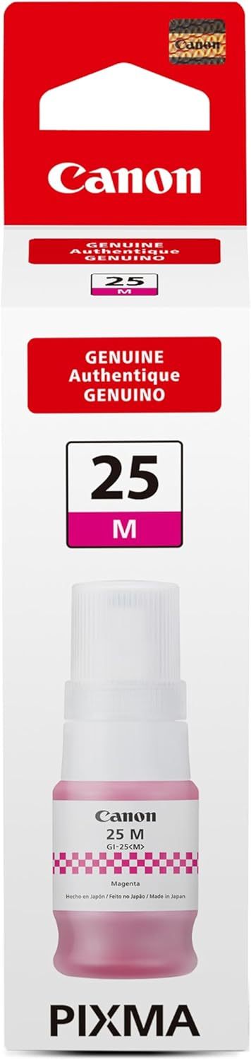 Refil de Tinta Canon GI-25M Magenta 37ml para GX2010