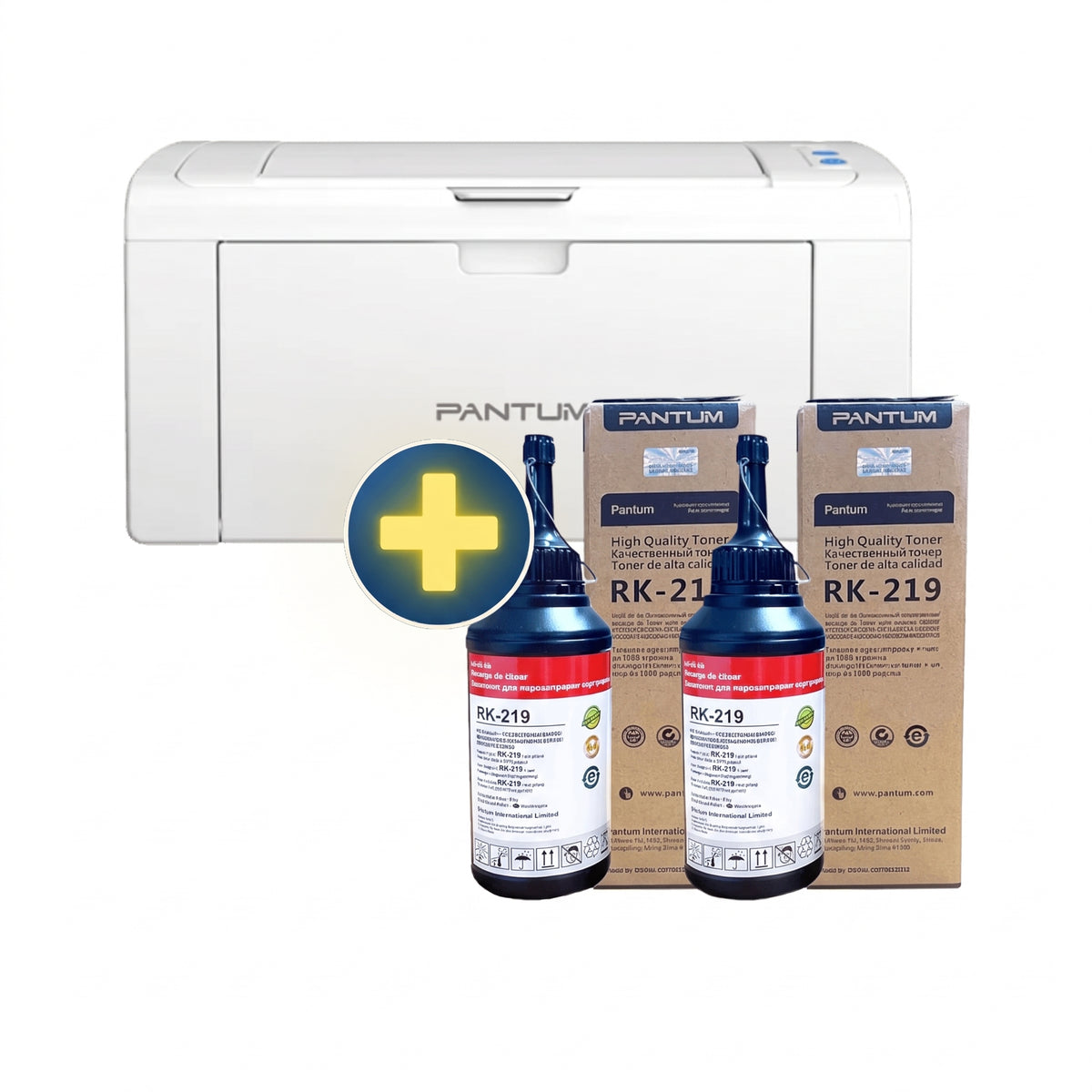Combo Impressora Pantum P2509W (127V) + 2 RK-219