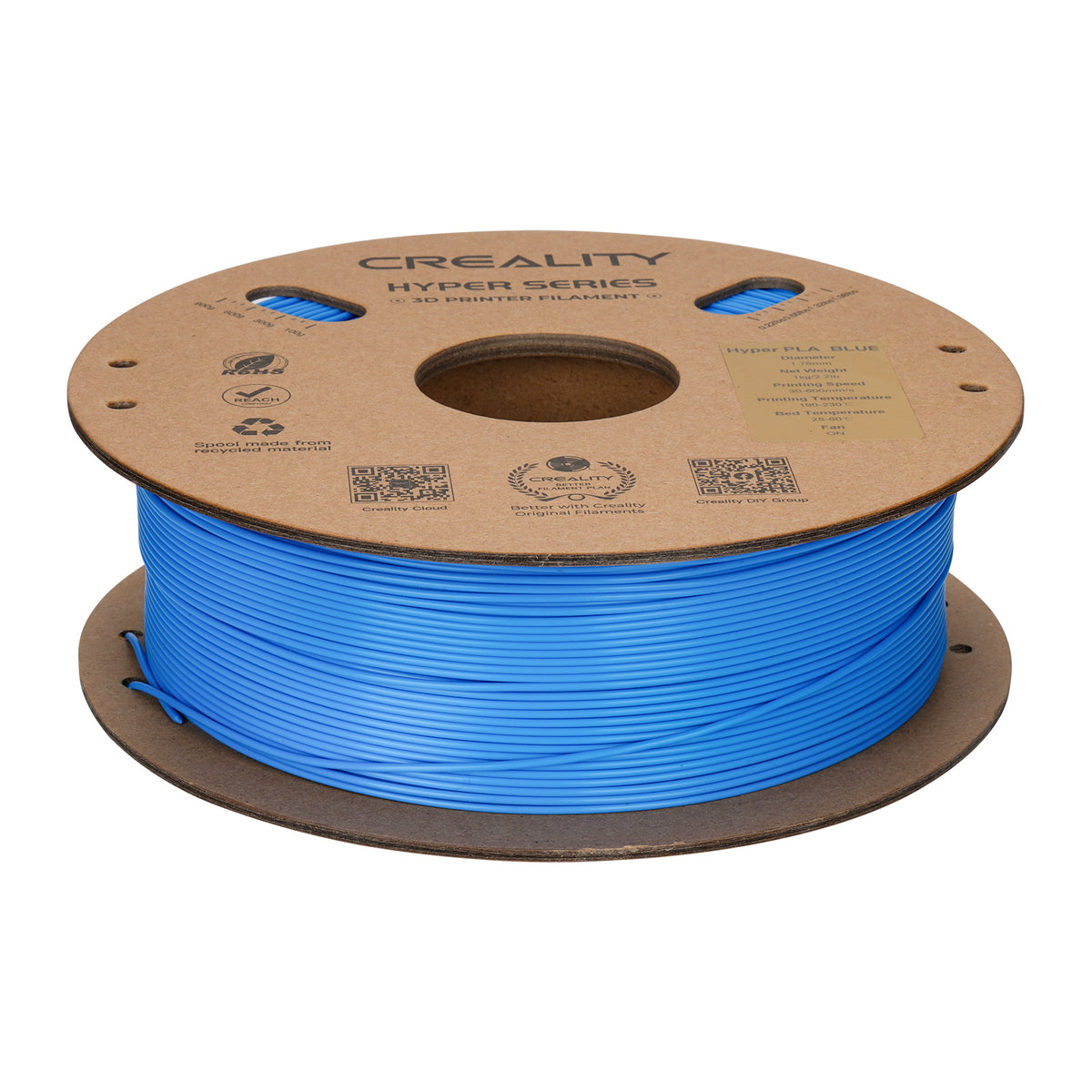 Filamento 3D Creality Hyper PLA 1,75mm 1Kg Azul