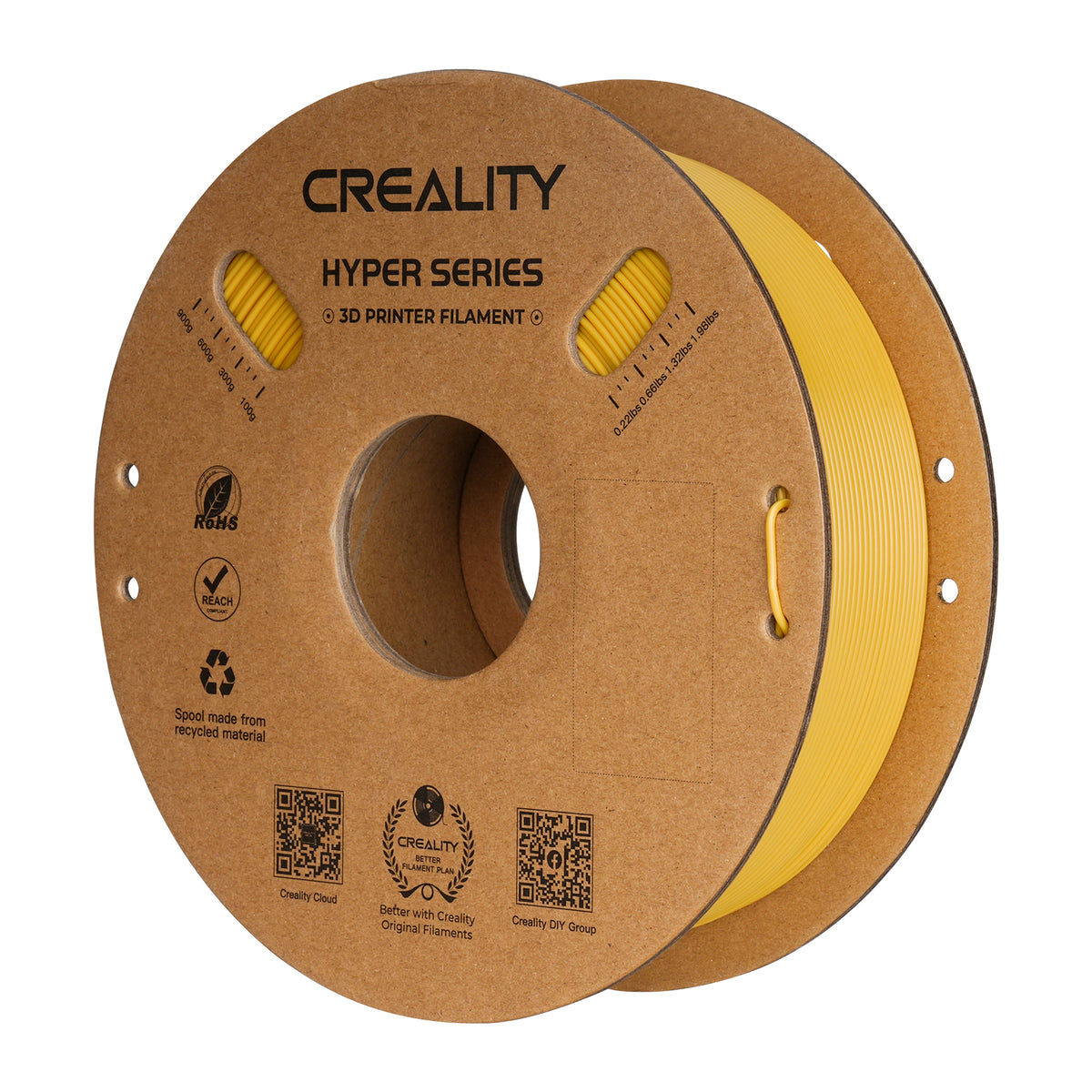 Filamento 3D Creality Hyper PLA 1,75mm 1Kg Dourado