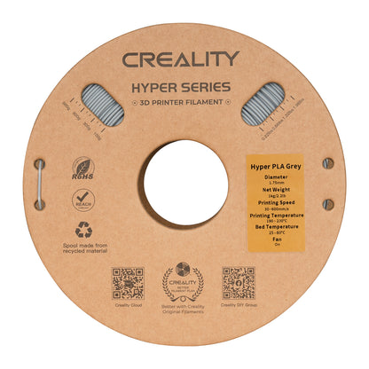 Filamento 3D Creality Hyper PLA 1,75mm 1Kg Cinza