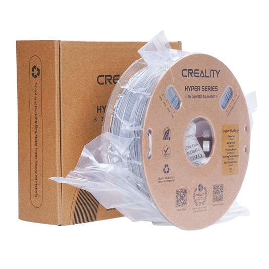 Filamento 3D Creality Hyper PLA 1,75mm 1Kg Cinza