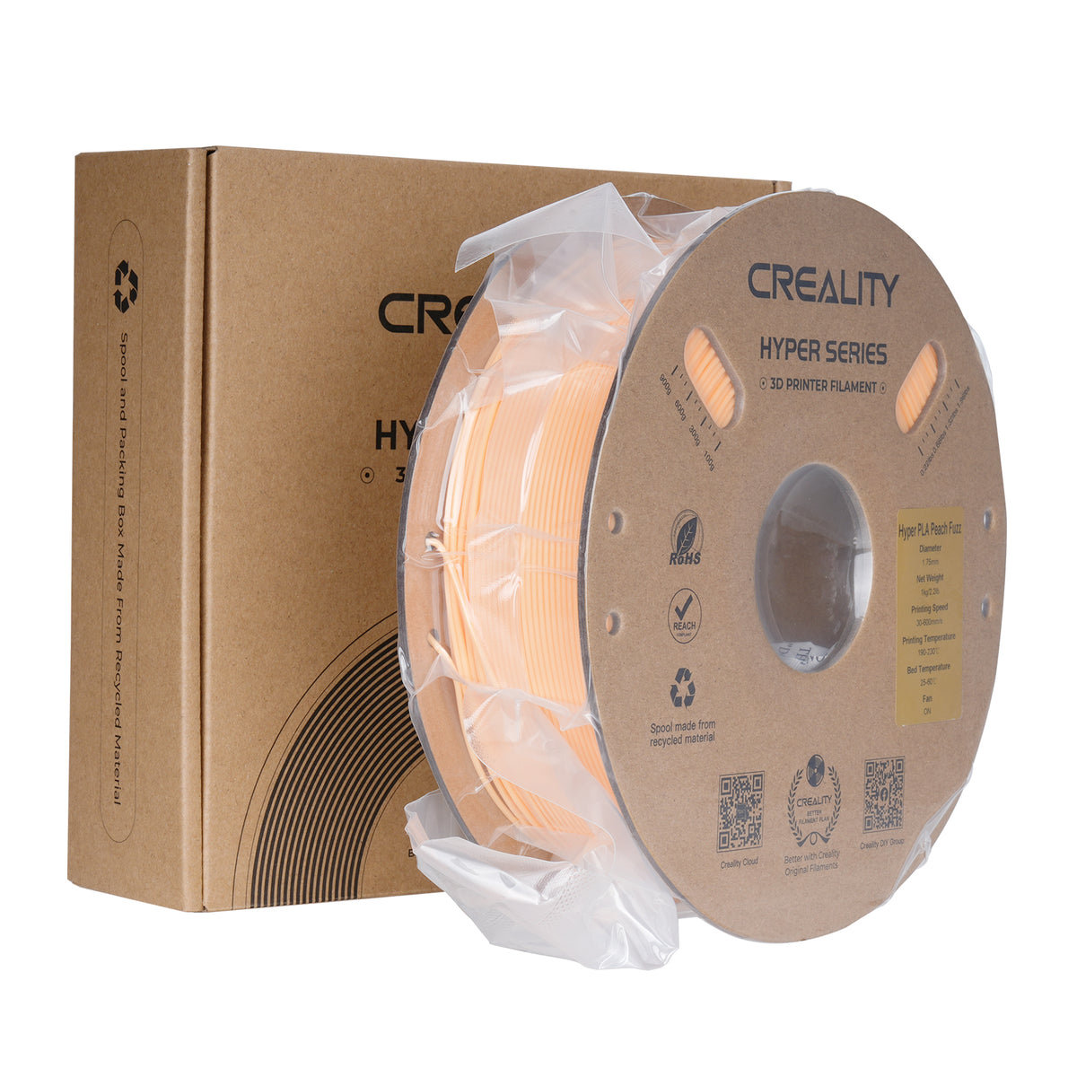 Filamento 3D Creality Hyper PLA 1,75mm 1Kg Rosa Pêssego