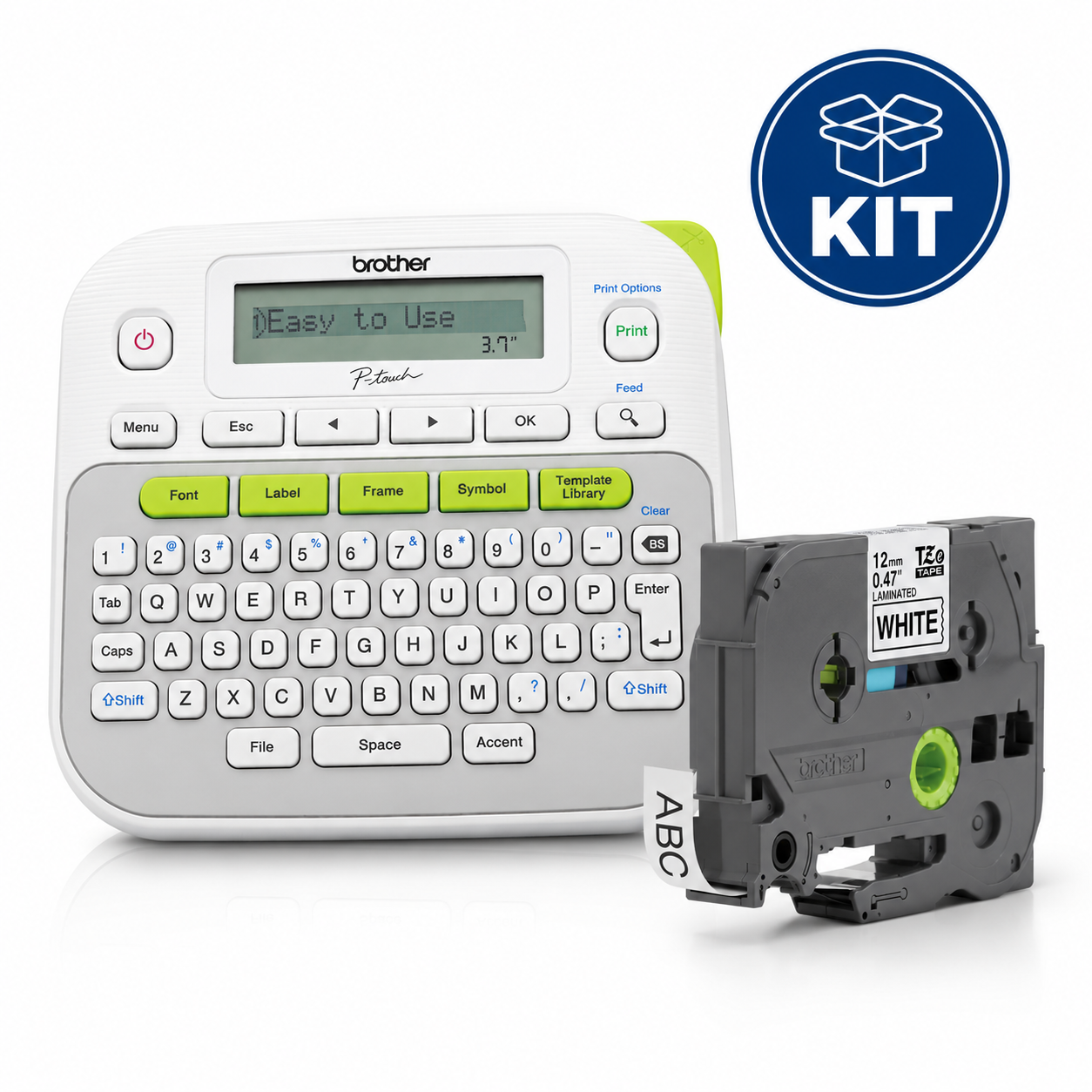 Rotulador Brother PT-D210 Eletrônico Portátil C/ Fita Grátis