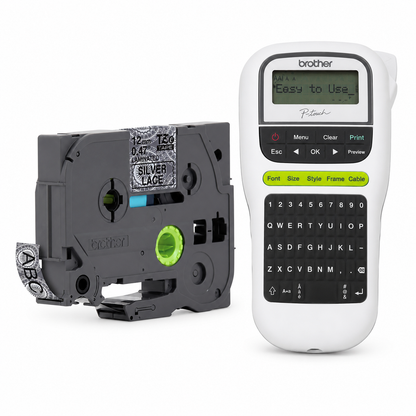 Kit Rotulador Portátil Brother PT H110 Com Fita TZEMPSL31
