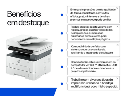 Multifuncional HP 355sdnw Laser Wi-Fi 127V
