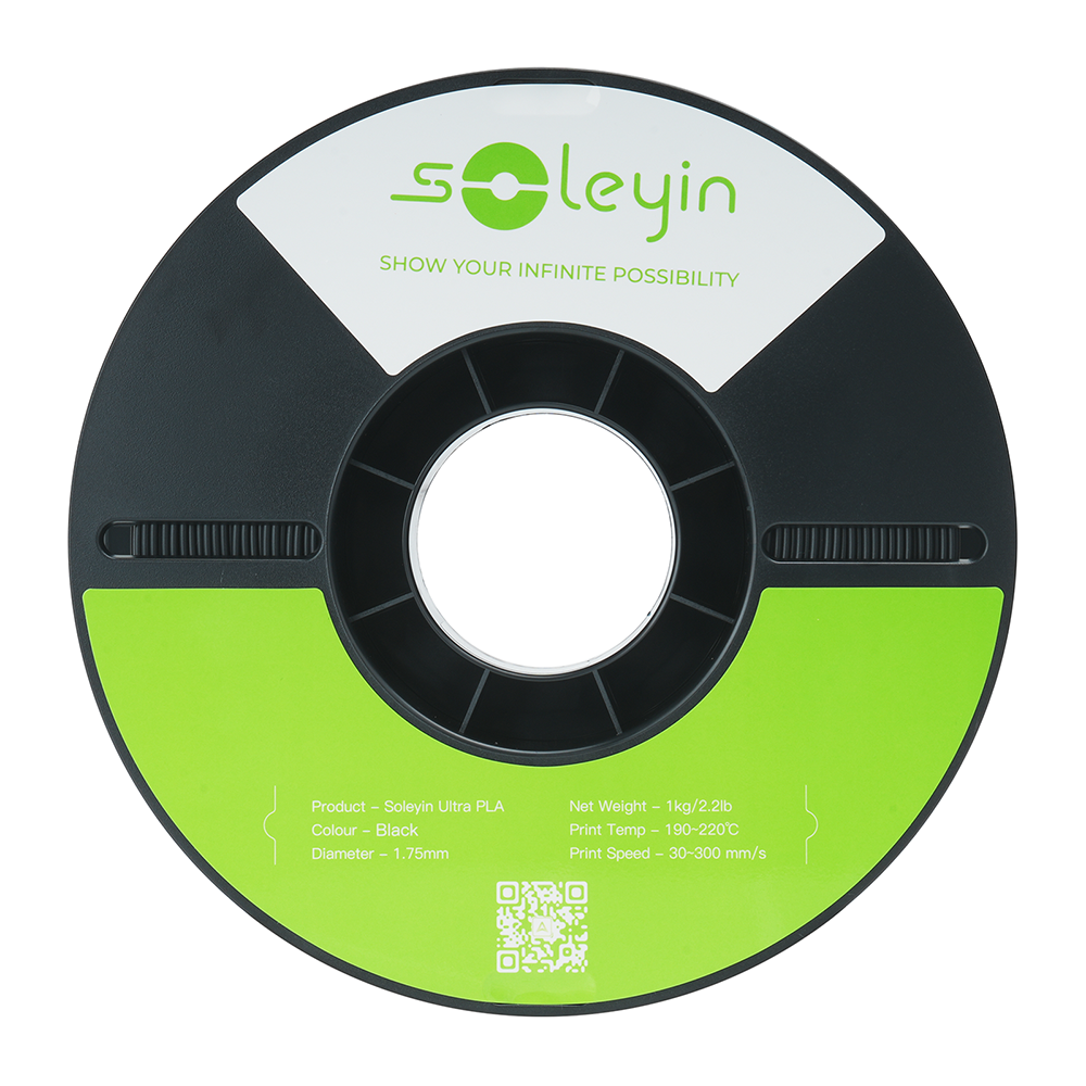 Filamento 3D Creality Soleyin Ultra PLA Black (Preto) 1.75mm 1Kg