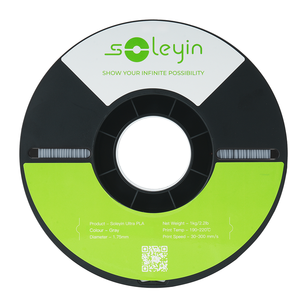 Filamento 3D Creality Soleyin Ultra PLA Gray (Cinza) 1.75mm 1Kg