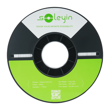 Filamento 3D Creality Soleyin Ultra PLA White (Branco) 1.75mm 1Kg