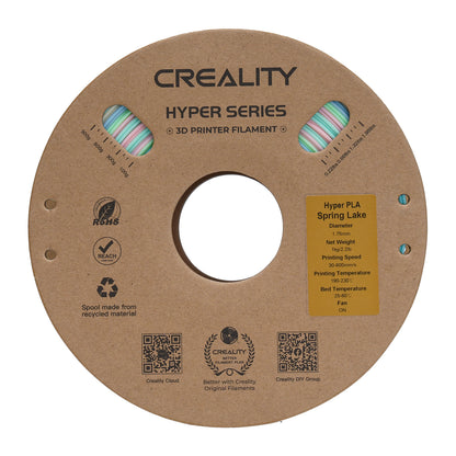 Filamento Creality Hyper Rainbow Spring Lake 1,75mm 1Kg  Colorido