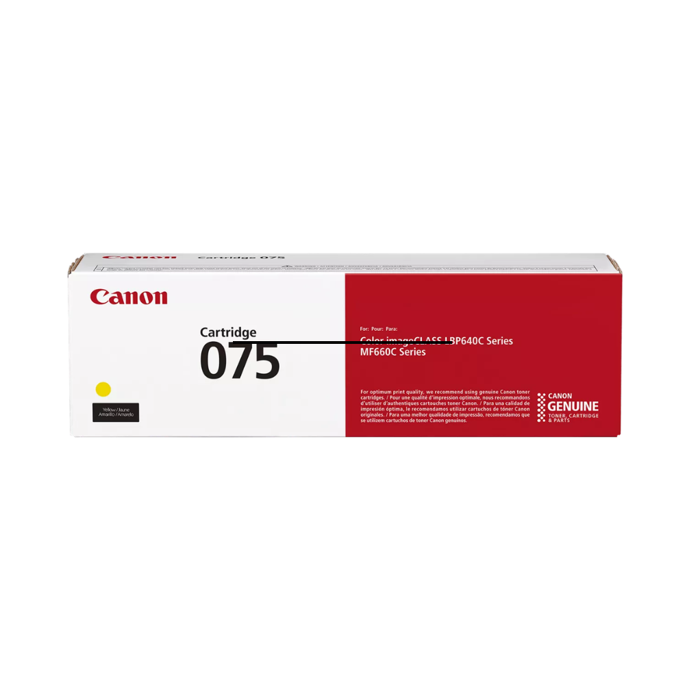 Toner Canon 075Y Amarelo Para MF663CDW MF665Cdw MF662Cdw LPB647Cdw LBP646Cdw