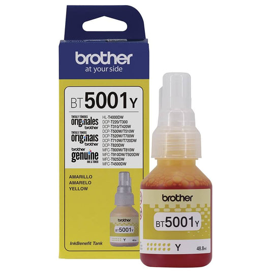 Refil de Tinta Brother BT5001Y Amarelo