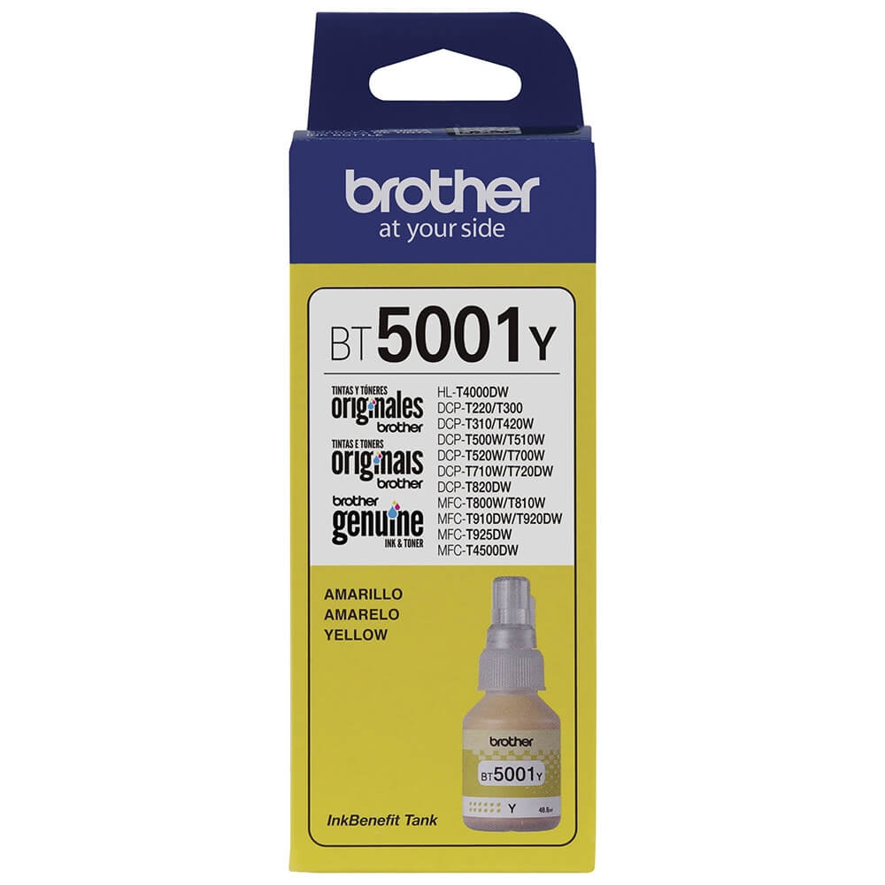 Refil de Tinta Brother BT5001Y Amarelo