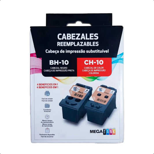 Kit Cabeça de Impressão Canon BH-10 CH-10 G6010 G7010 Preto e Colorido
